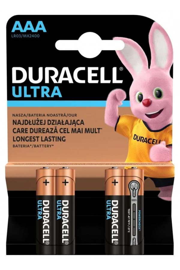 Duracell Ultra 1.5V (AAA) 4vnt .