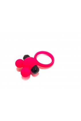Vibruojantis penio žiedas „pink mouse“