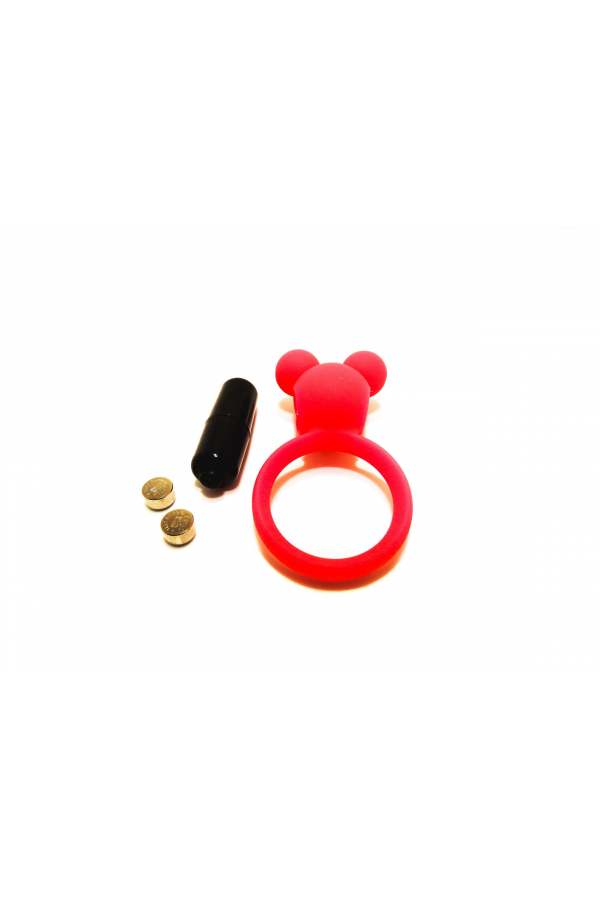Vibruojantis penio žiedas „pink mouse“