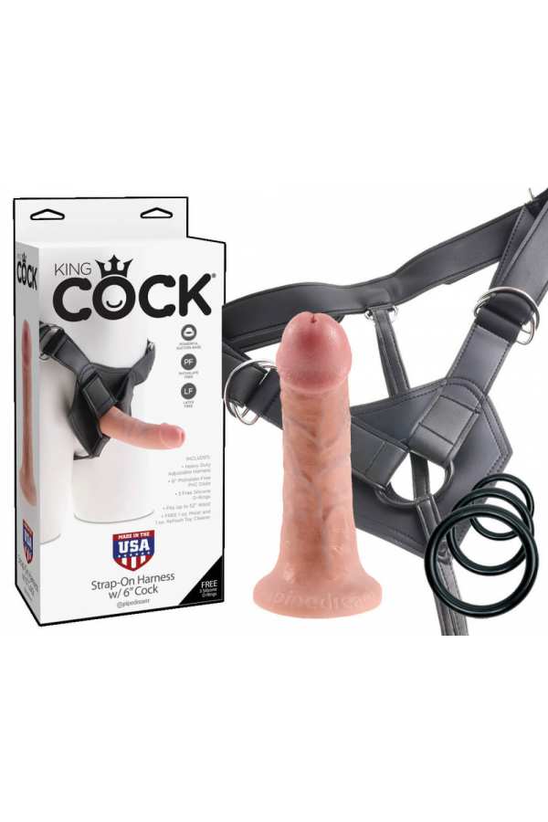 Strap-on "KING COCK - STRAP-ON 6"