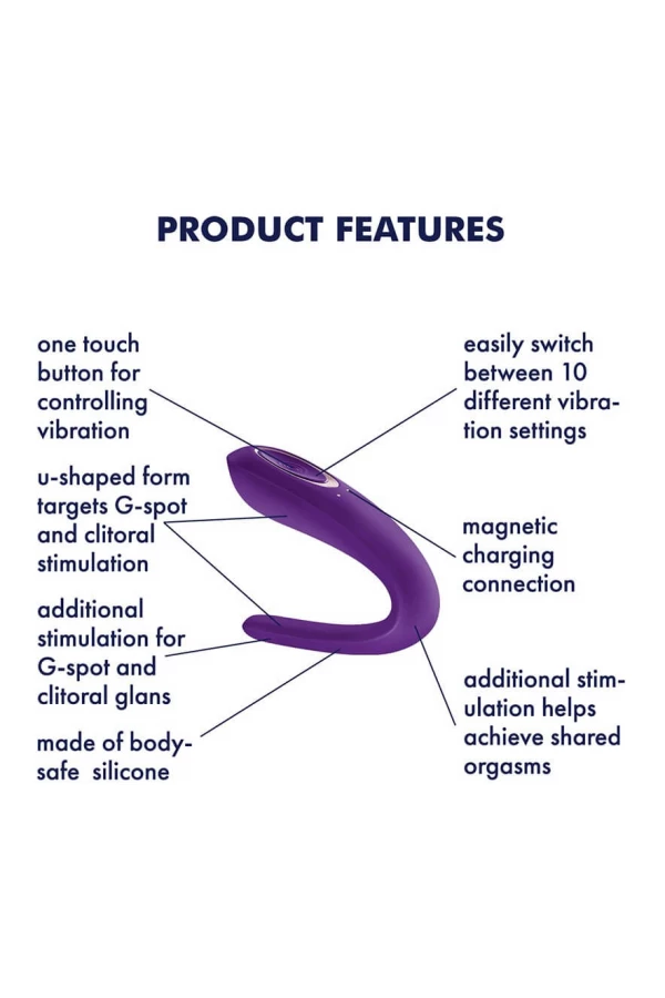Poros vibratorius - "Satisfyer - DOUBLE CLASSIC"