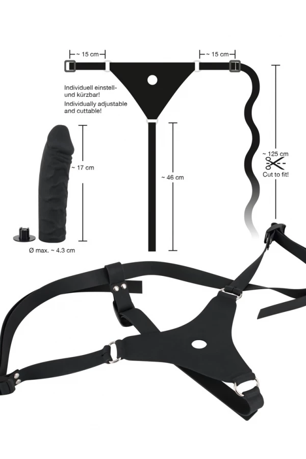 Strap-on dildo "You2Toys - Silikoninė anakonda"