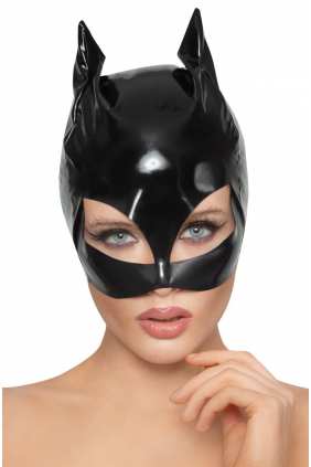 Vinilinė galvos kaukė „Juodoji katė“