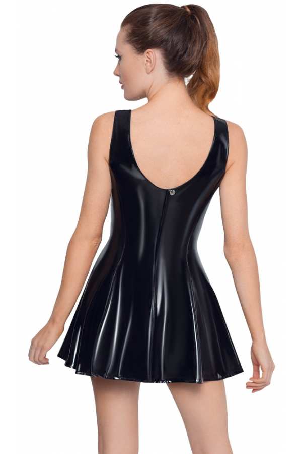 BDSM moteriška apranga – „Black Level - Vinilinė suknelė"
