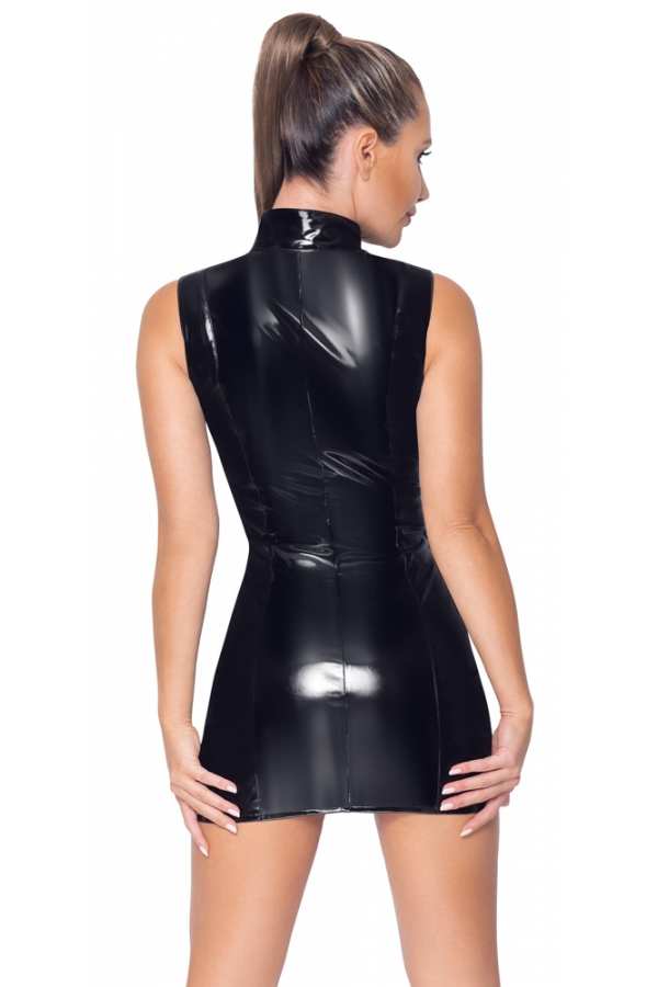 BDSM moteriška apranga – „Black Level – Vinilo suknelė"